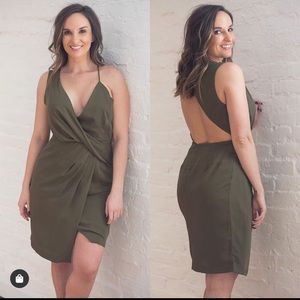 Olive green dress
